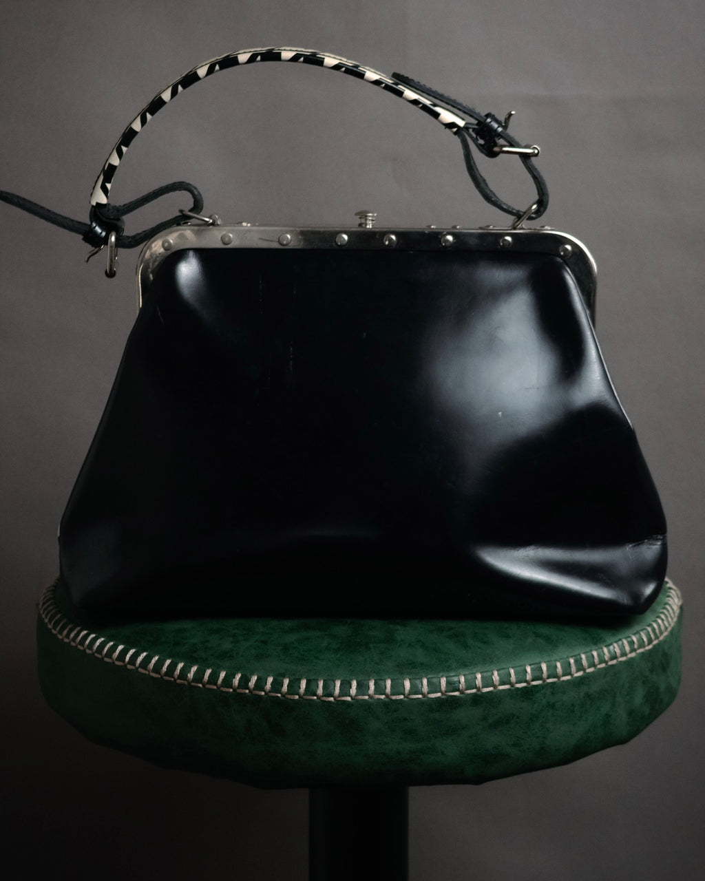 “JUNYA WATANABE COMME des GARÇONS” 2010’s Houndstooth embossed leather doctor bag