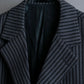 "Vintage striped three button tailored jacket"