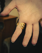 -SPECIAL- “CHANEL” 1996 Spring Collection Lattice CC wide band ring