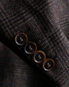 "HUGO BOSS" 100% wool checked tailored jacket