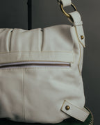 -SPECIAL- “Yves Saint Laurent” 2004-2011 Pilati era bow leather shoulder bag