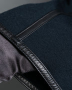 "GUCCI" Leather piping design box sleeve T-shirt