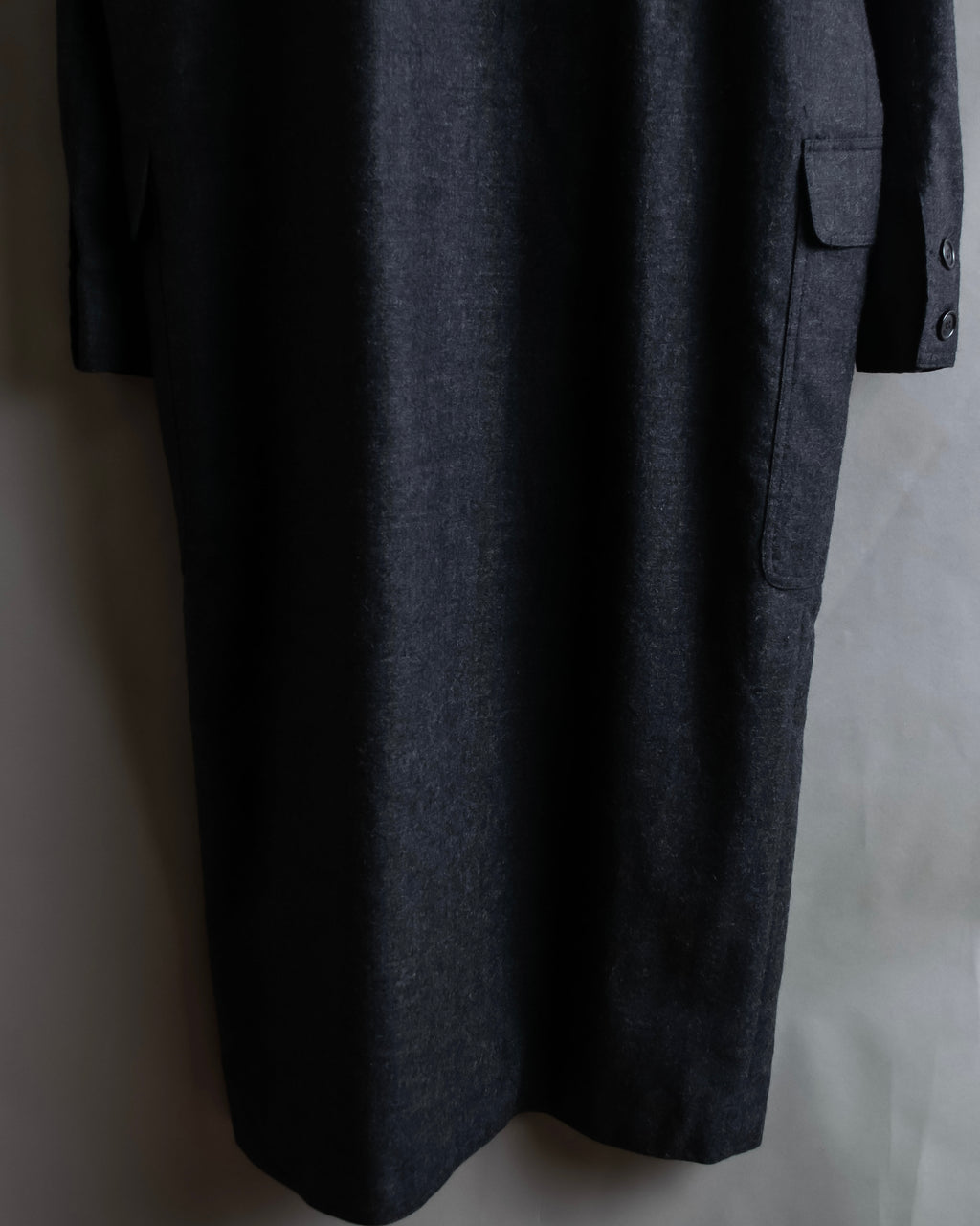 "GUCCI" 70's velvet collar design long coat