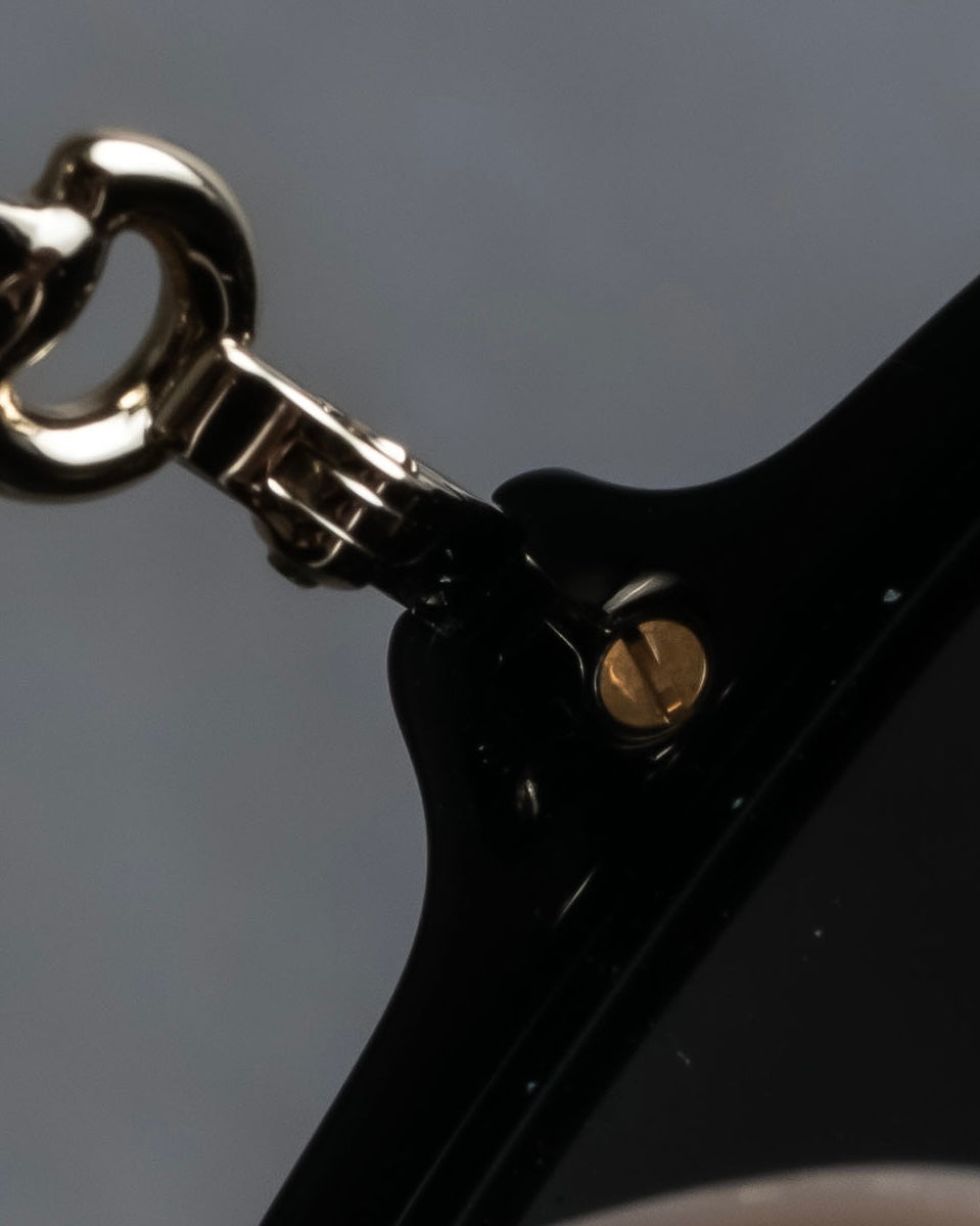 "GUCCI" Horsebit motif temple design big square frame sunglasses