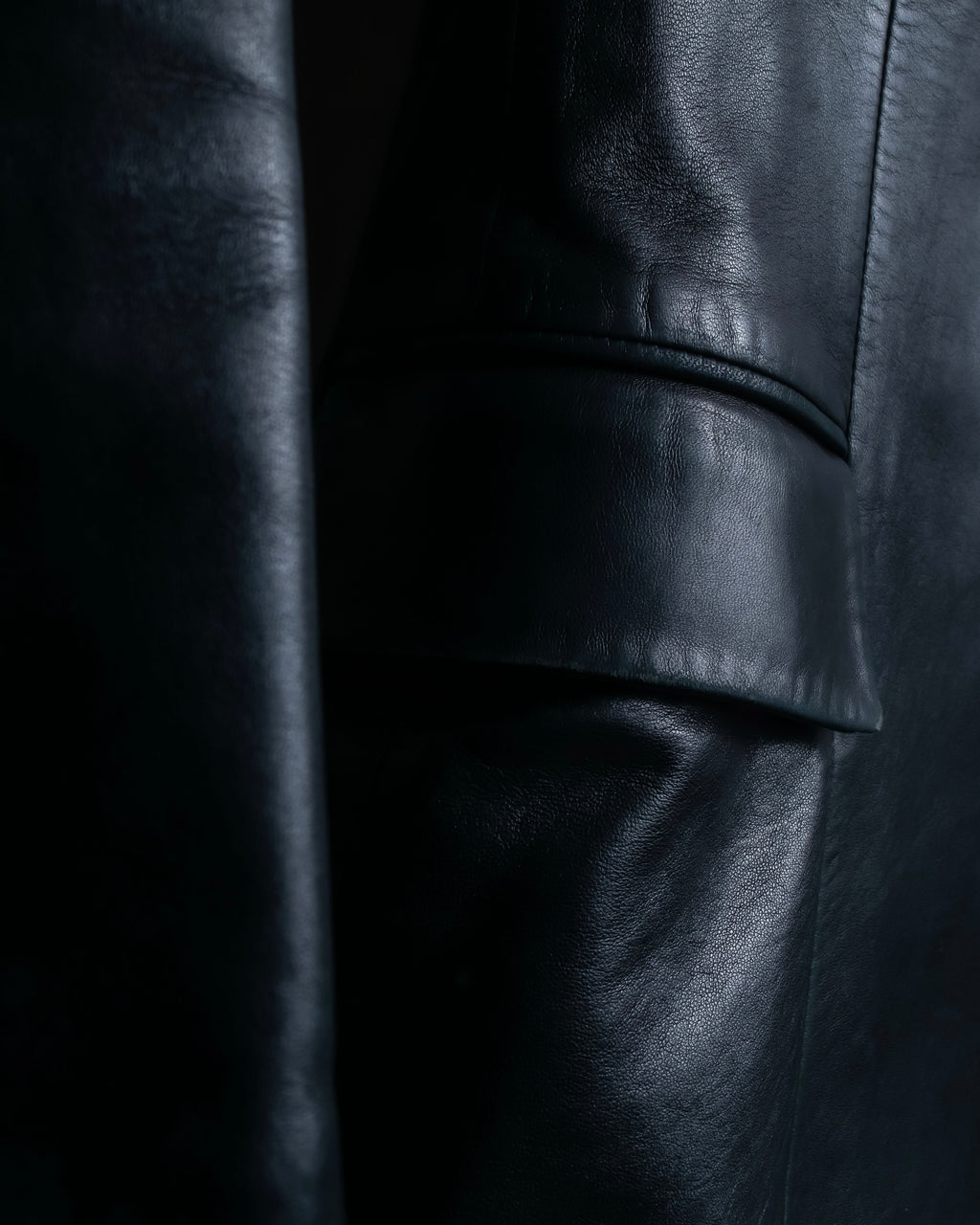 "GUCCI" Box silhouette calf leather tailored jacket