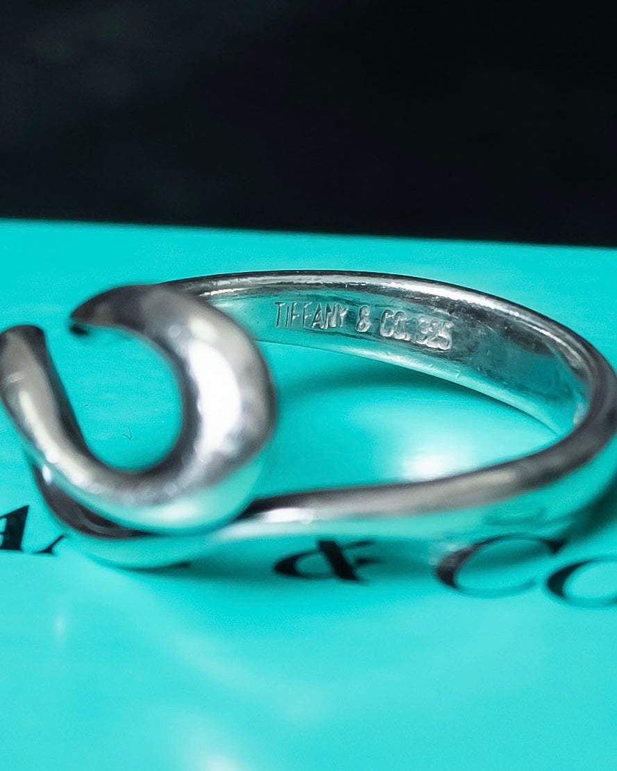 "Tiffany&Co" Elsa Peretti open wave ring