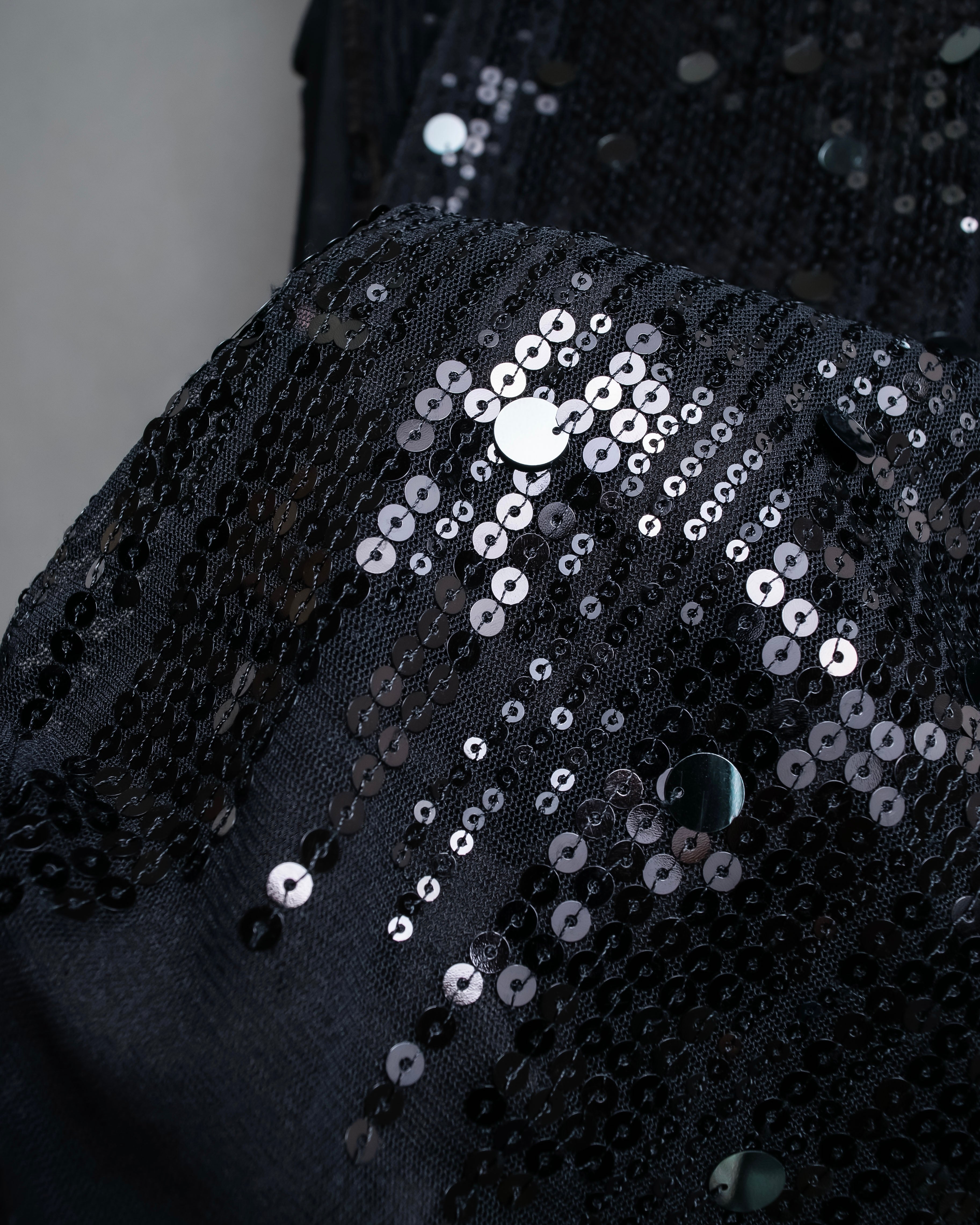 "LANVIN" Different sequin designs sleeveless pullover