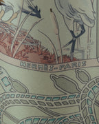 "Hermès" 00's Pastel bird print silk scarf