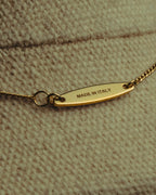 “Ferragamo” 90’s-00’s Interlocking ring pendant necklace