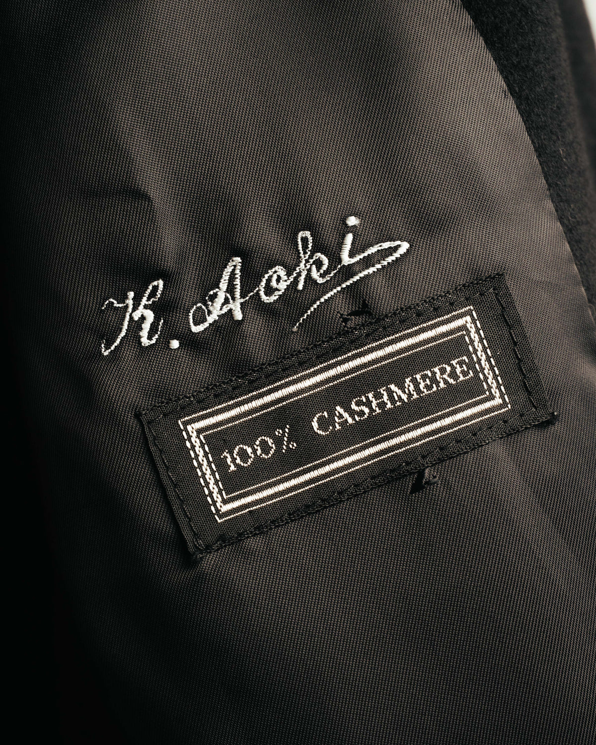 "LANVIN" 90's Classically tailored cashmere overcoat