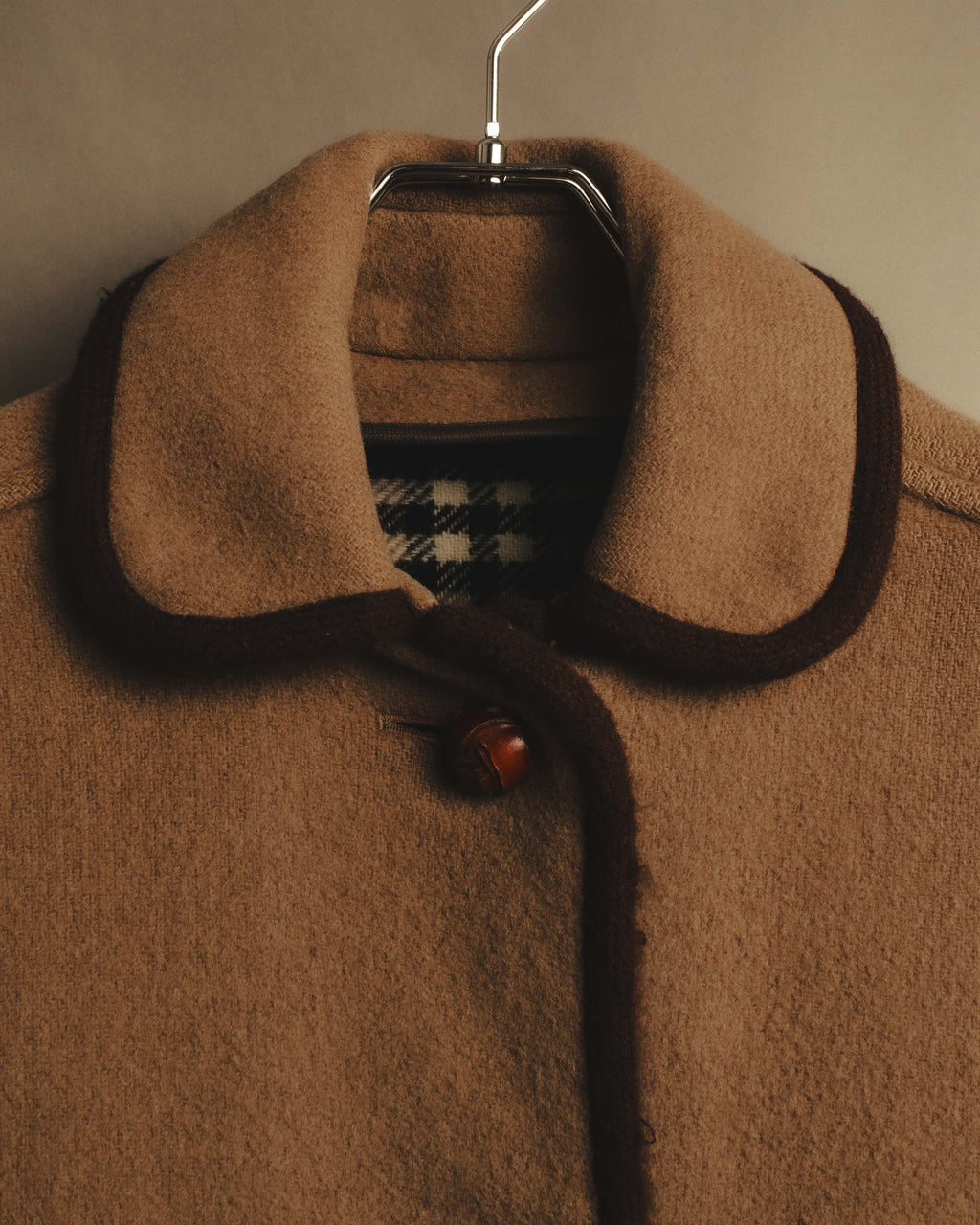 "Burberrys" 80's-90's Classic piped wool coat