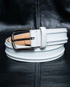 "GIORGIO ARMANI" Genuine leather white color belt
