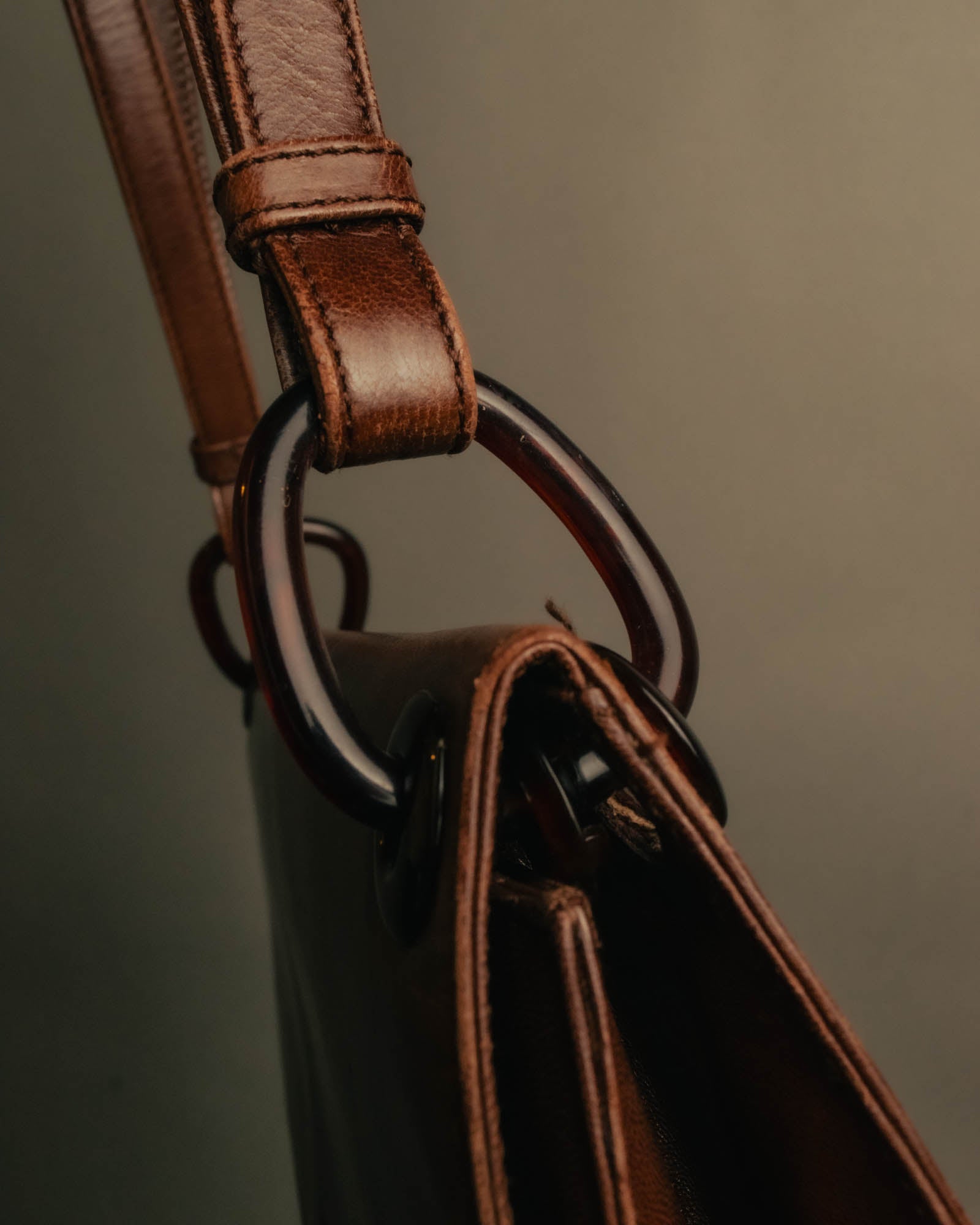 “PRADA” 2000’s Minimal leather shoulder bag