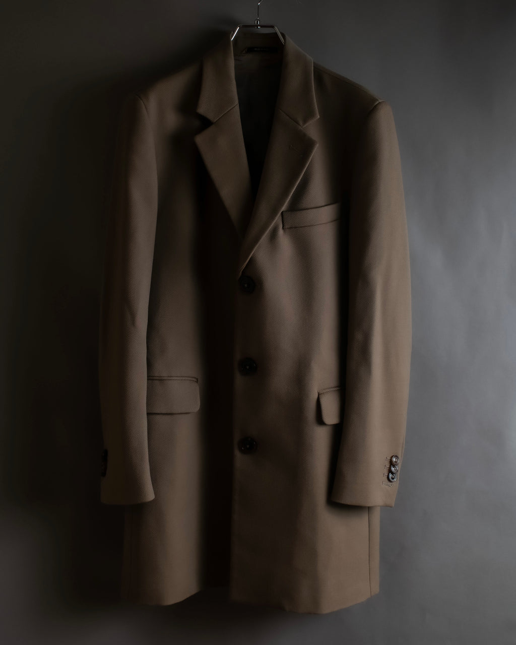 "MAISON MARGIELA" 13AW structured mid-length tailored coat