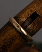 "Cartier" Band 1PD PG AU750 diamond ring