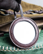 "DAVID&SCOTTI" Buckle design combination material one handle bag