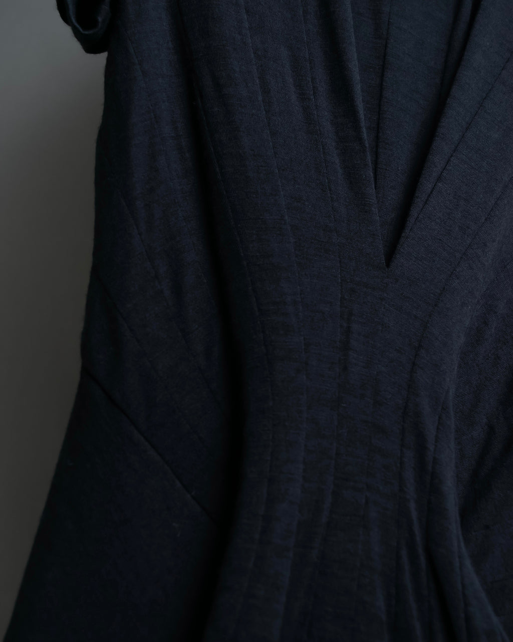 “JUNYA WATANABE” narrow waist  lame designed hem long dress