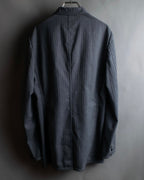 "COMME des GARCONS HOMME PLUS" 14SS modified lapel design striped jacket