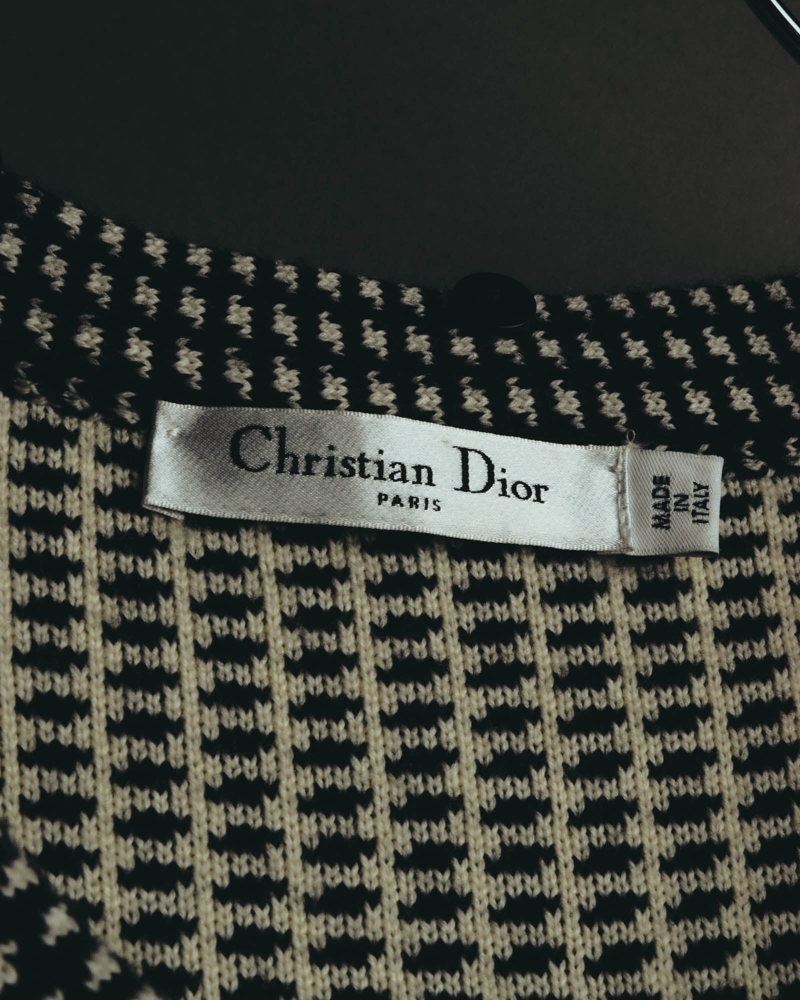 "Christian Dior" 00's Textured wool knit coat