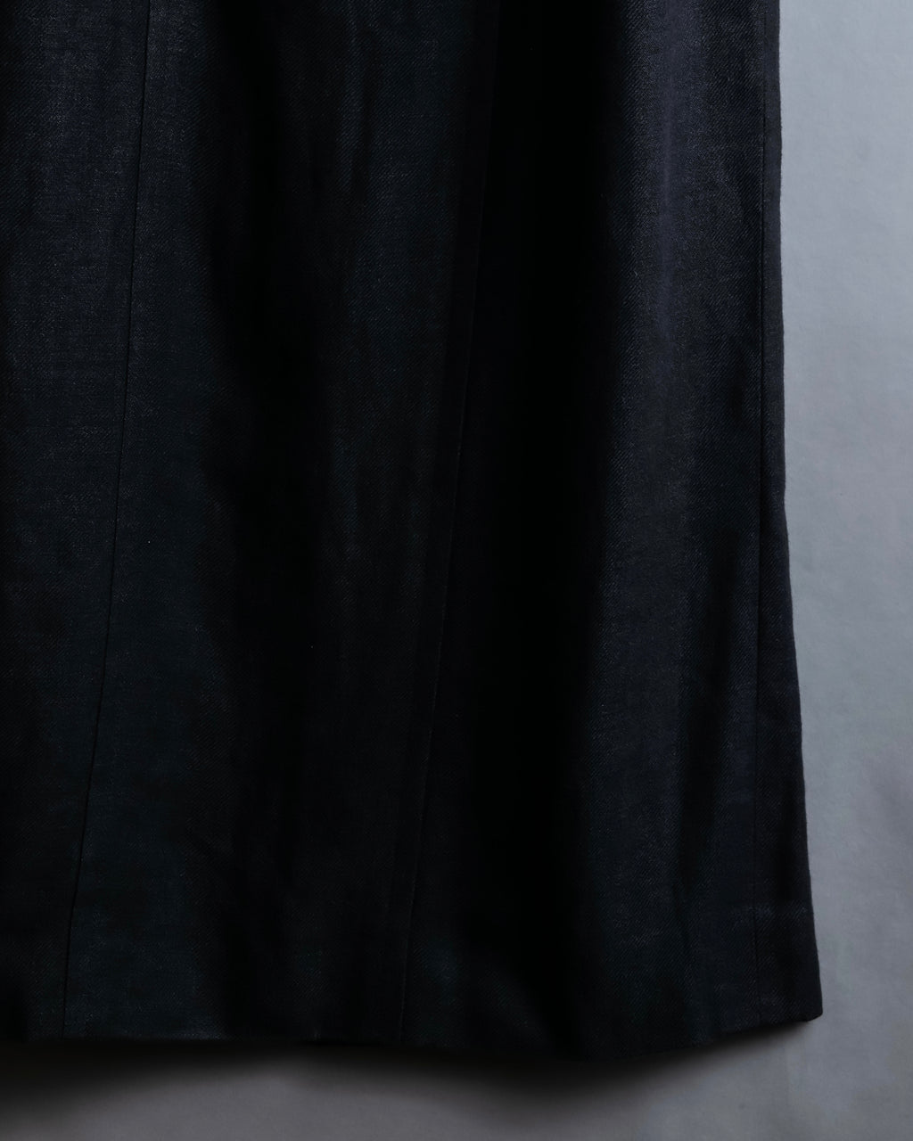 "CHANEL" Back button design flared maxi skirt