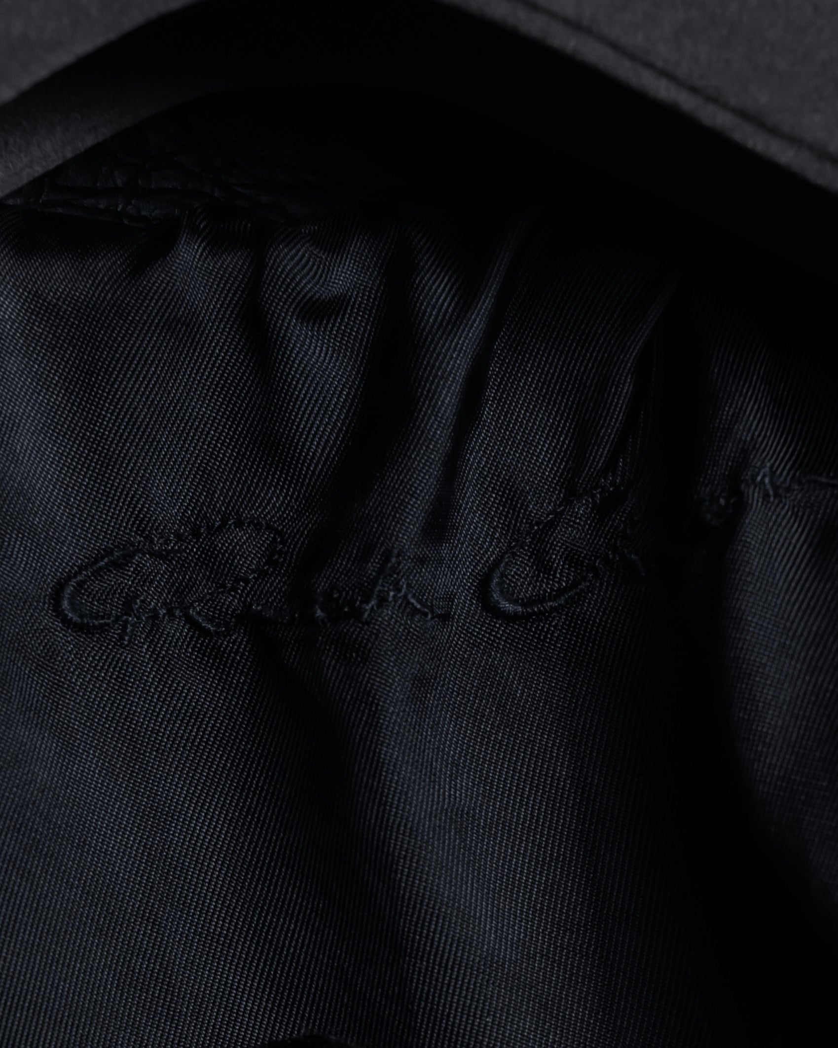 -SPECIAL- "Rick Owens" 15AW Beautiful wrinkles front zip leather jacket