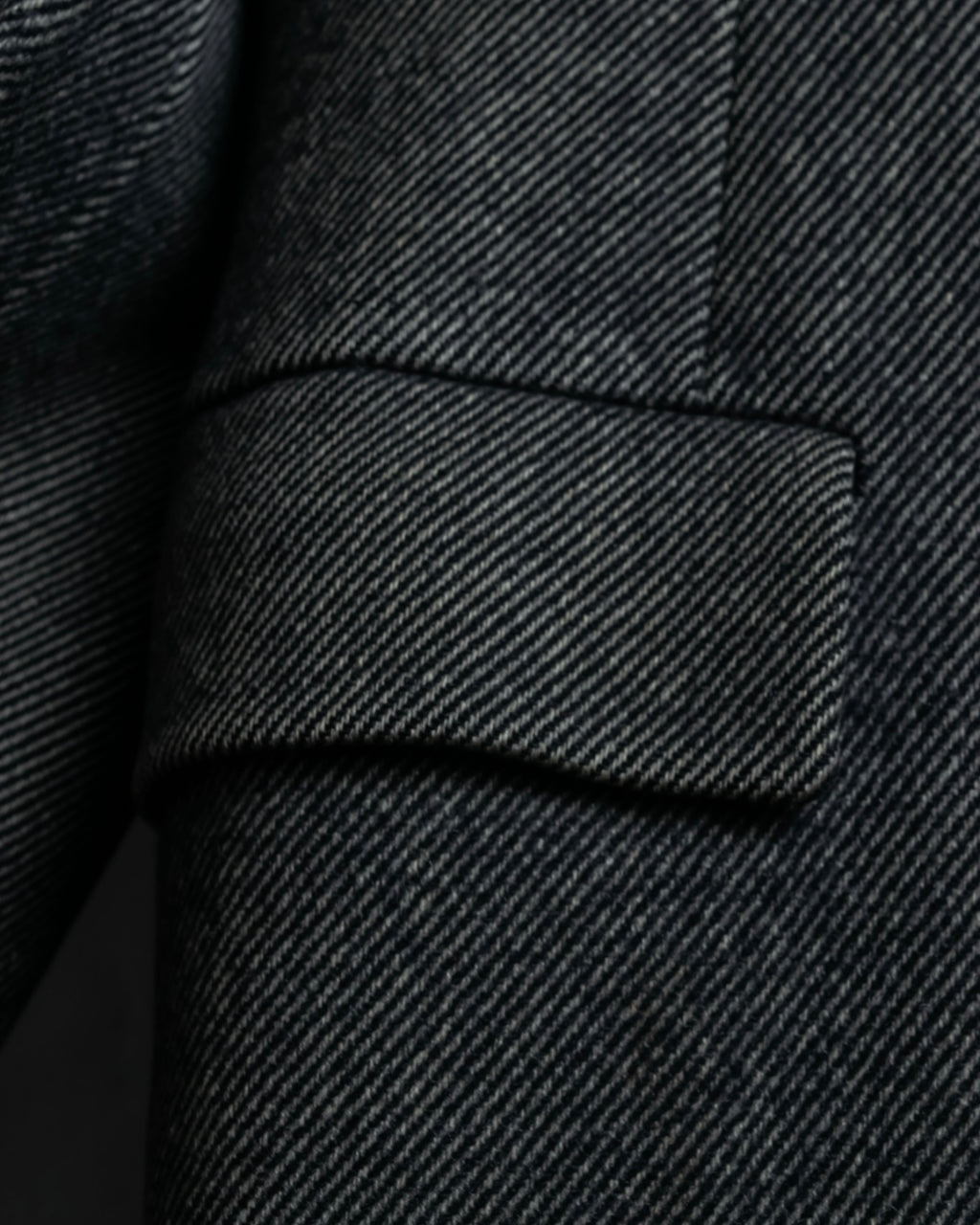 "Burberrys" diagonal striped pure new wool long coat