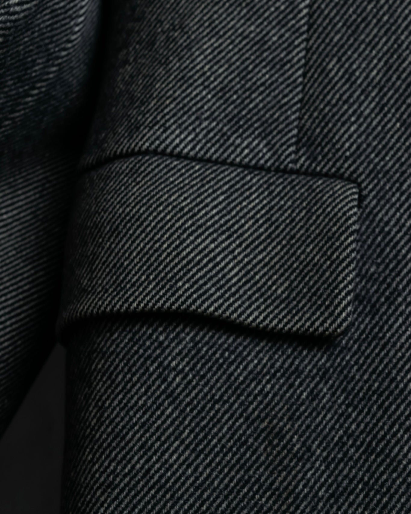 "Burberrys" diagonal striped pure new wool long coat