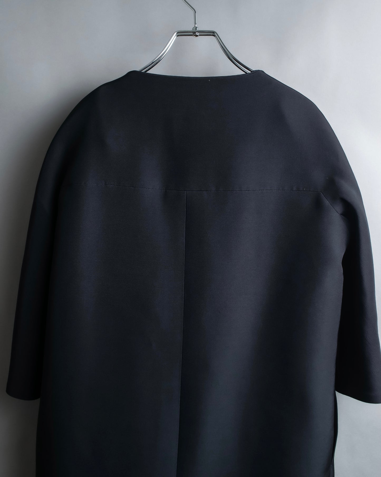 "BALENCIAGA EDITION" Half sleeve design collarless jacket