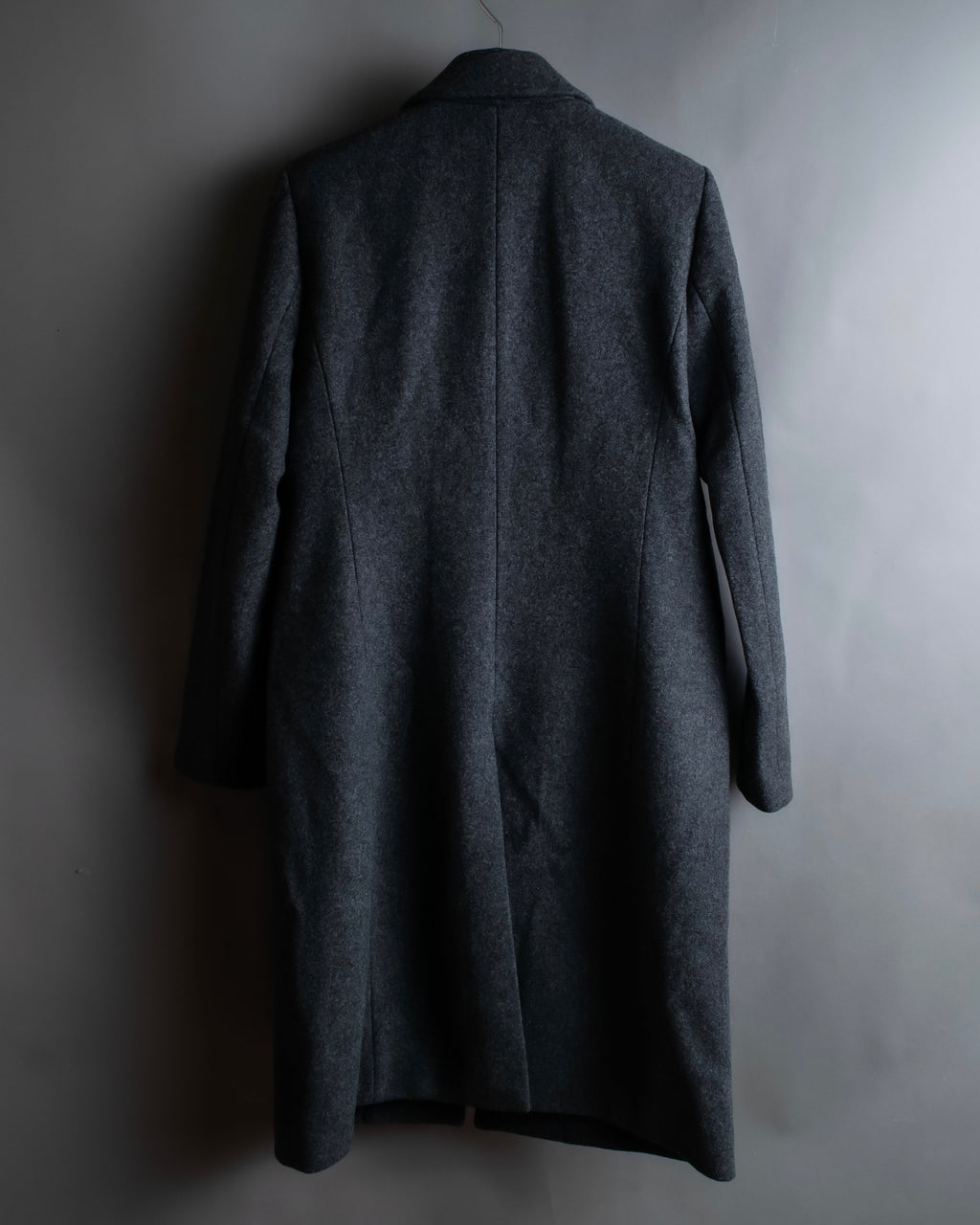 "JEAN PAUL GAULTIER" Pin motif design heather grey color chester coat