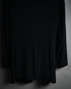 "Y’s" 00’s Asymmetric pleated-back three-button jacket