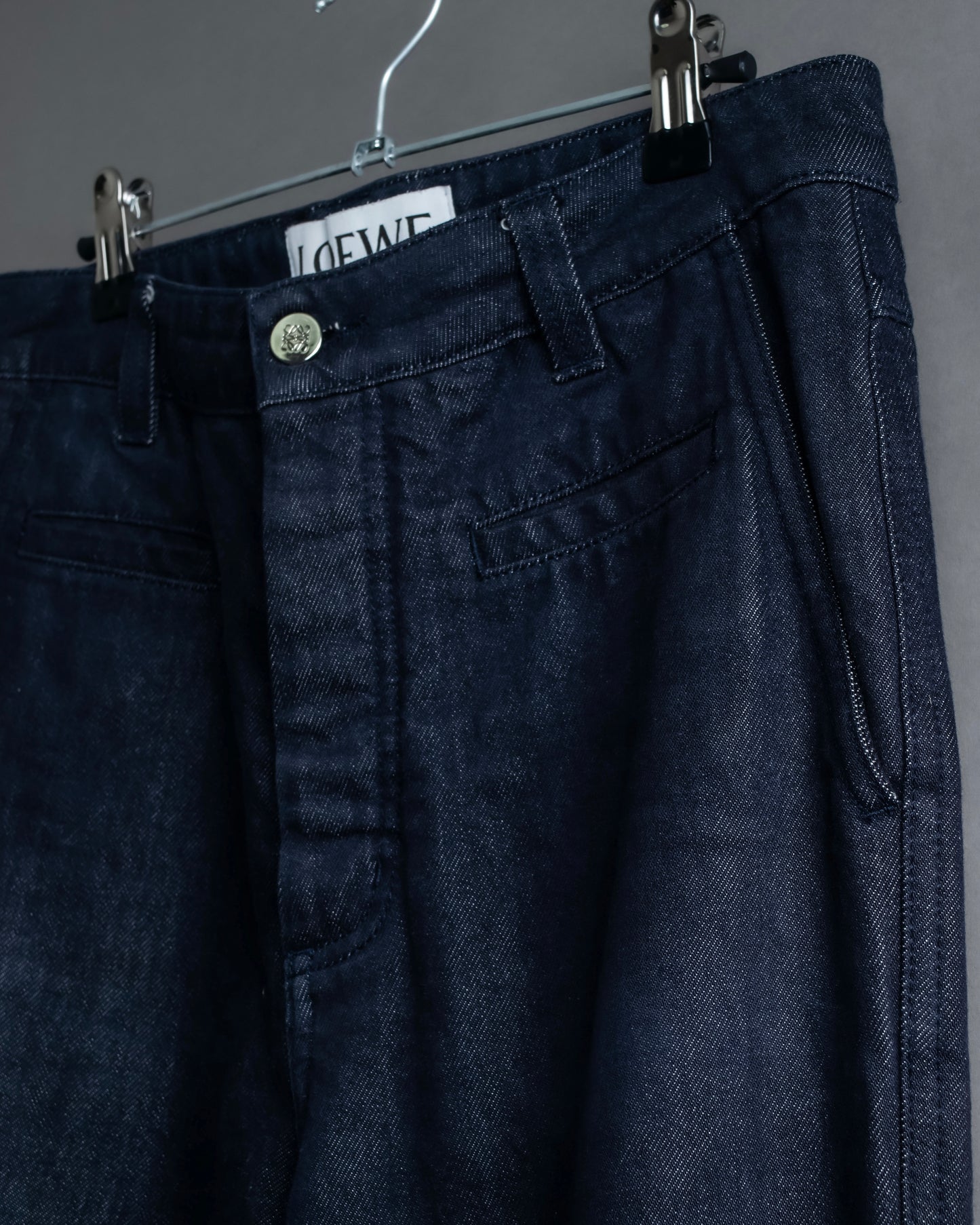 "LOEWE" Wide tapered fisherman denim pants