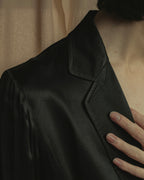 "Yohji Yamamoto +NOIR" 2005SS Rayon draping tailored jacket