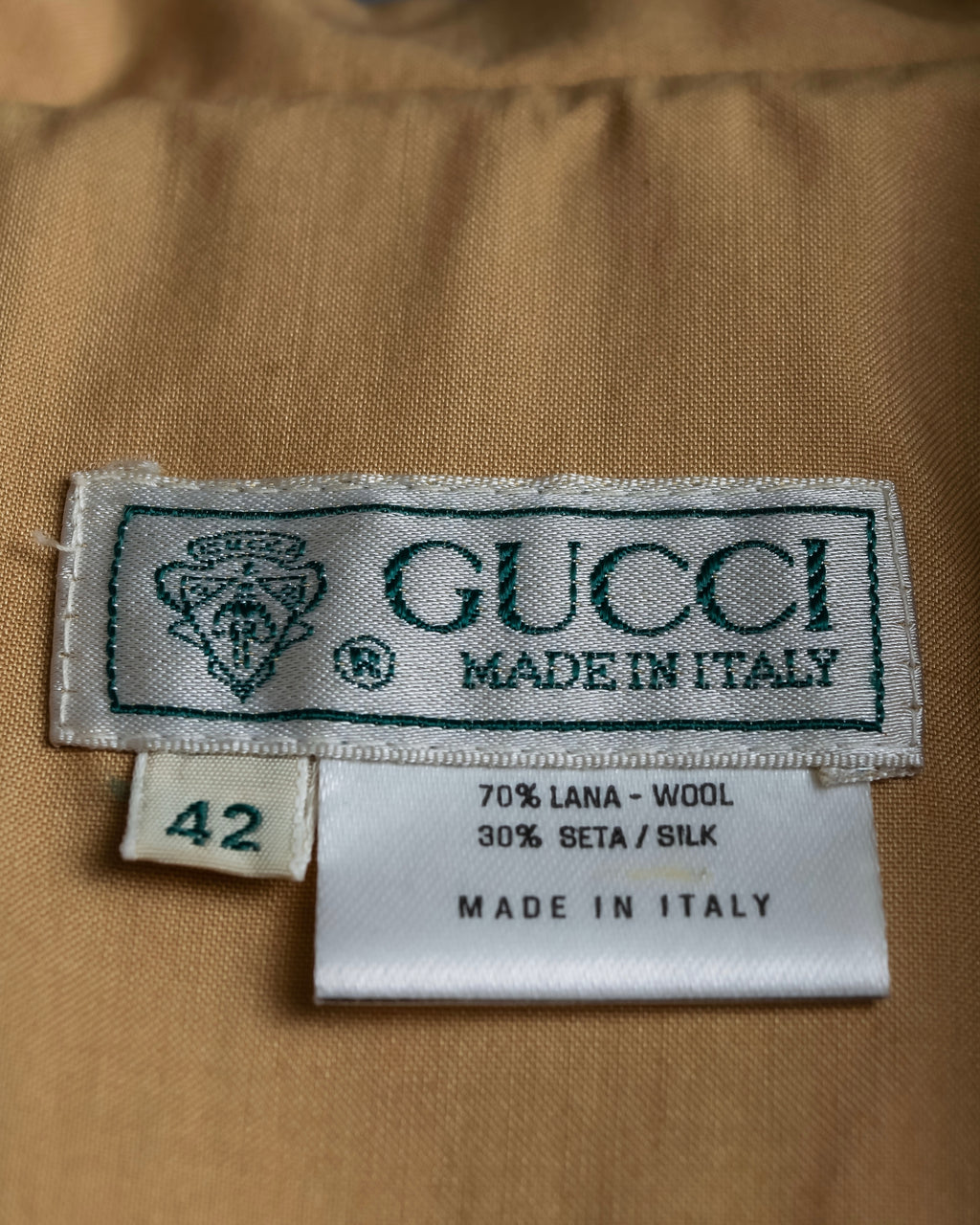 "GUCCI" silk blended shirt jacket