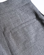 LOEWE by Jonathan Anderson/ High Waisted Beautiful Straight Silhouette Trousers Gray