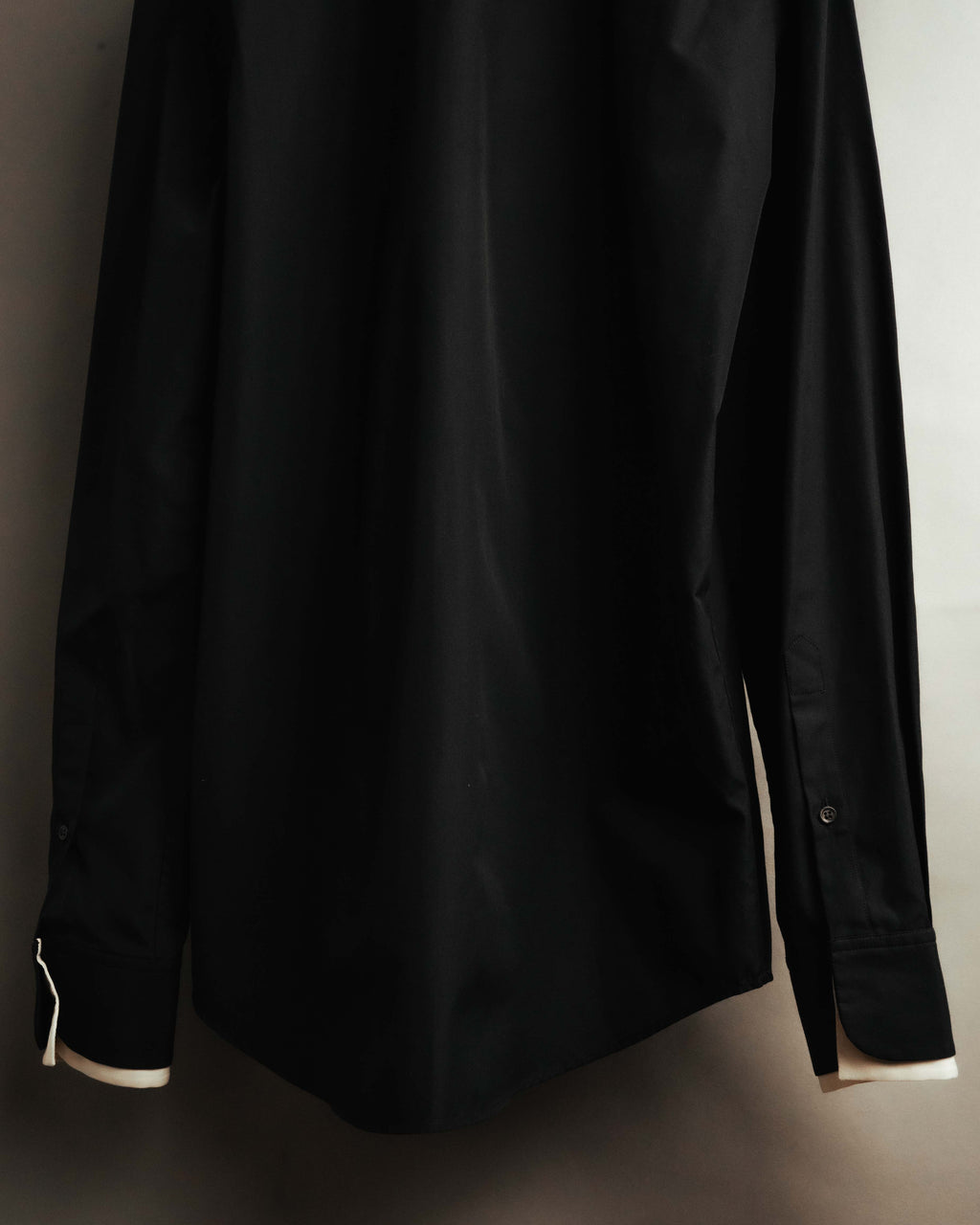 “Alexander McQueen” 10’s Layered double-collar contrast trim shirt