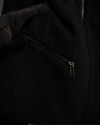 "GIORGIO ARMANI" Minimal design double zip-up jacket