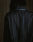"Maison Margiela" 2021AW piped striped lounge shirt