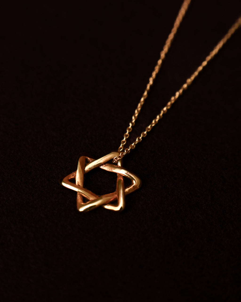 Tiffany&Co./ “Star of David” 18K Yellow Gold Necklace
