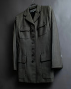"Christian Dior" Flap pocket detail military tailored jacket