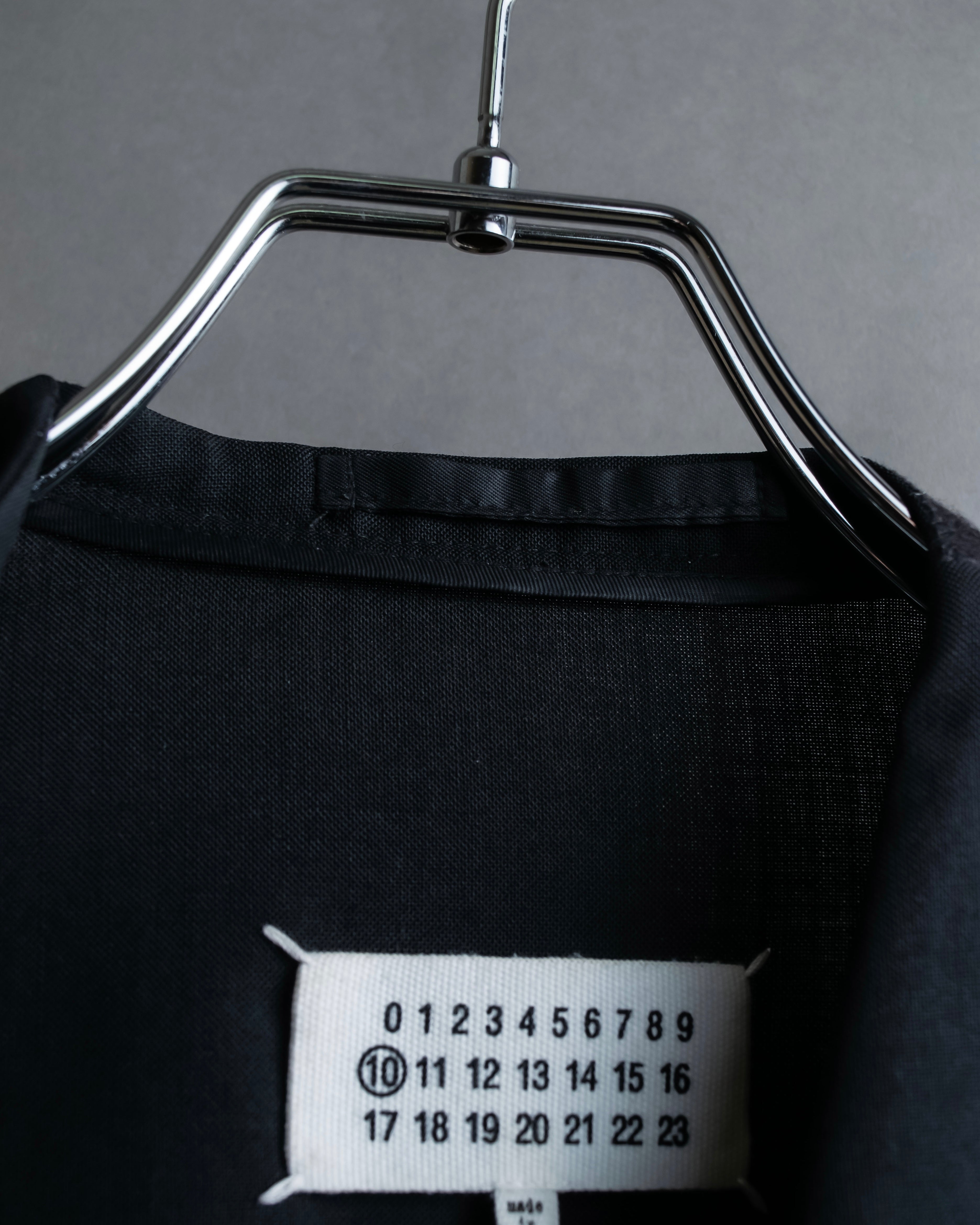 "MAISON MARGIELA" 20AW No-collar design wool tailored jacket