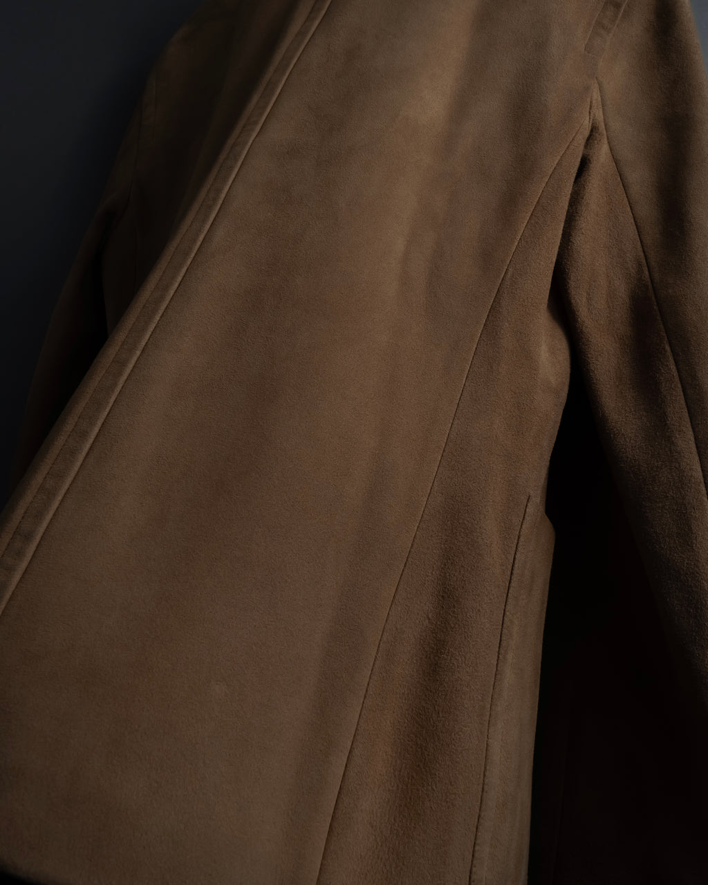 "CELINE" Relaxing design suede leather jacket