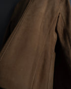 "CELINE" Relaxing design suede leather jacket