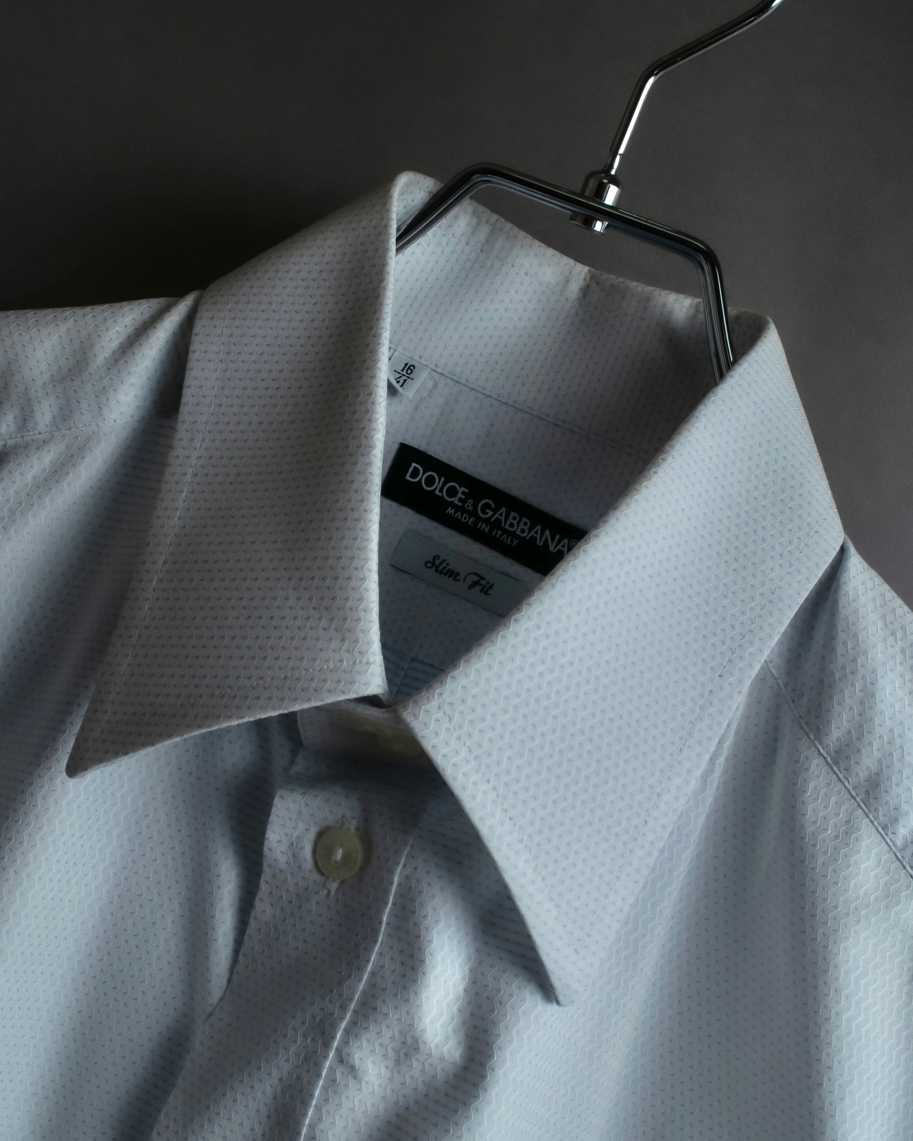 "Dolce & Gabbana" Geometric print slim fit shirt