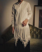 -SPECIAL- “JUNYA WATANABE COMME des GARÇONS MAN PINK”2005AW Victorian lace pleated asymmetric long shirt
