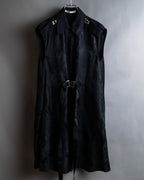 "Olivier Theyskens" Jacquard metal parts design sleeveless dress