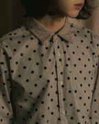 “COMME des GARÇONS HOMME DEUX” 17AW Polka dot stripe shirt