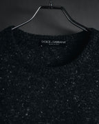 "DOLCE & GABBANA" 00’s-10’s Textured cashmere blend raglan knit