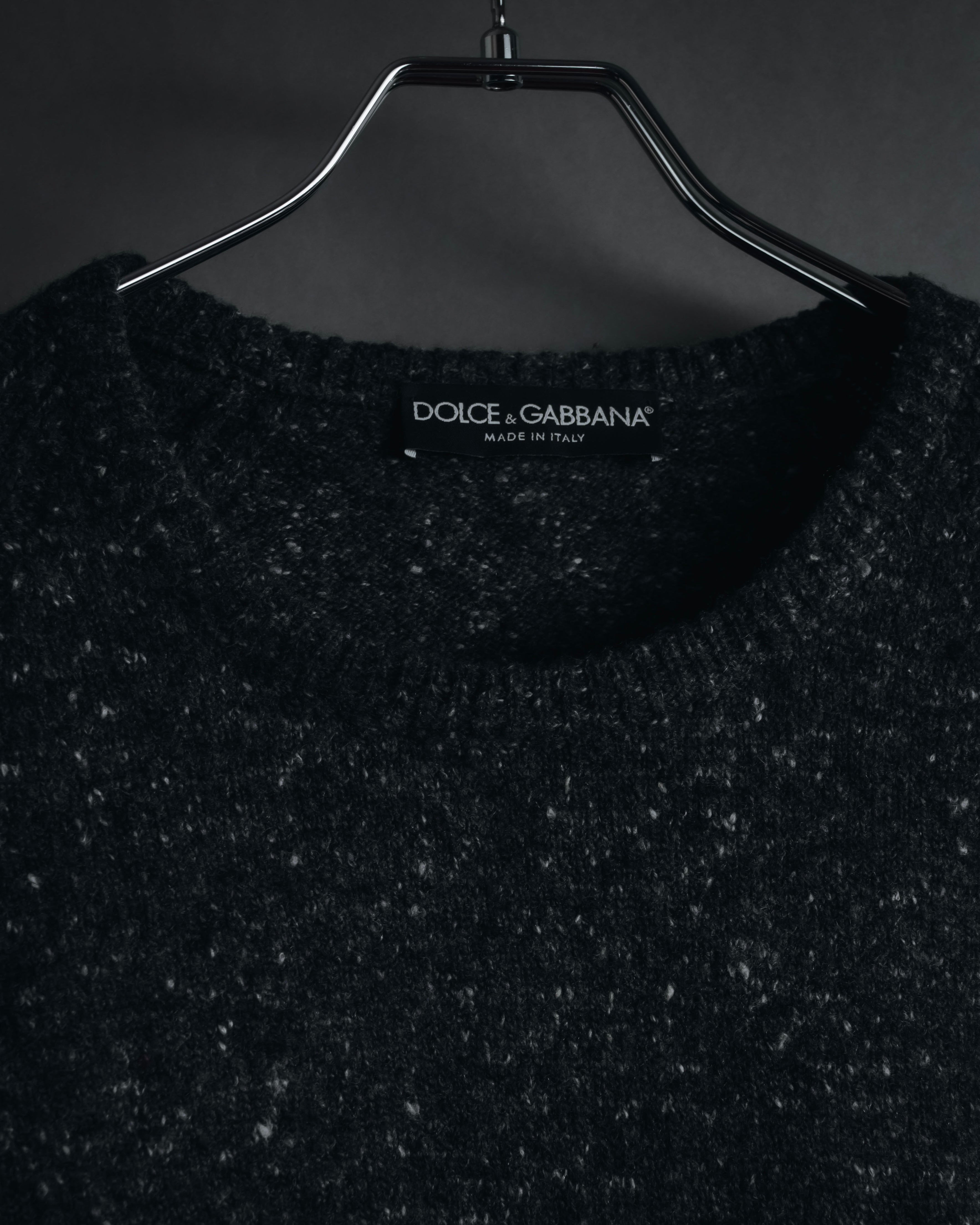 "DOLCE & GABBANA" 00’s-10’s Textured cashmere blend raglan knit