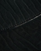 "Valextra" 80's-90's embossed leather document portfolio clutch