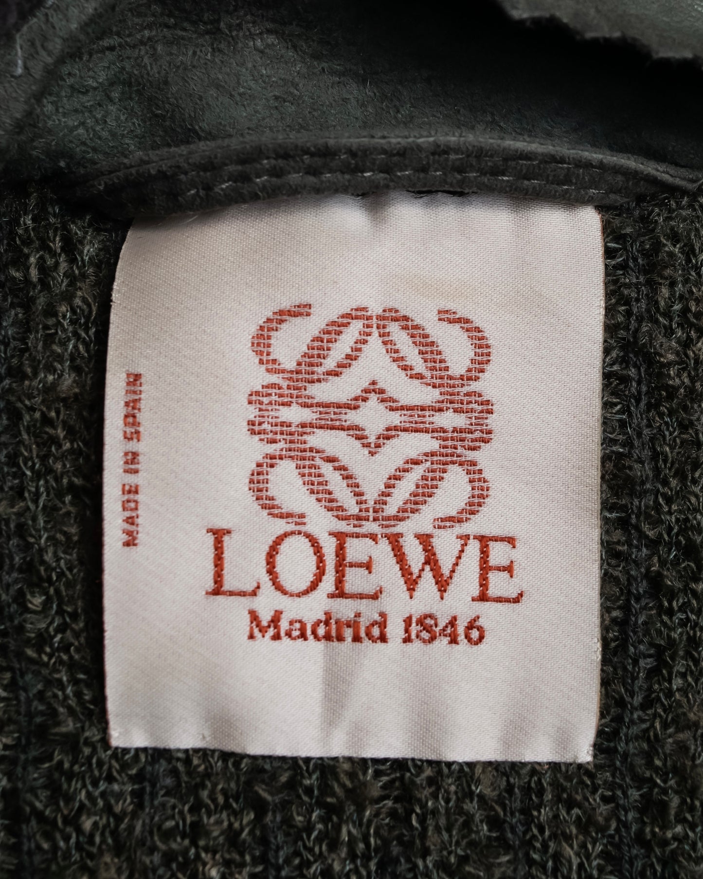 "LOEWE" Box silhouette suede leather blouson